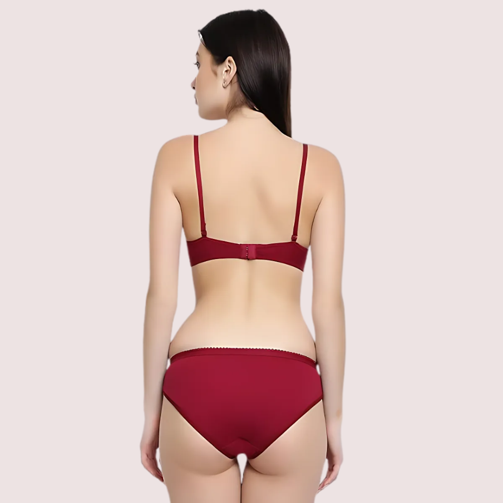 Lightly Padded Bra & Soft Cotton Panty Set - 2 Pack - product image 3