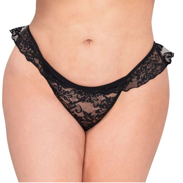 Lace Ruffled Thong Panties - 2 Pack - product image 4