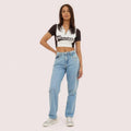 Camper Chic Contrast Zip Crop Top - product image 1