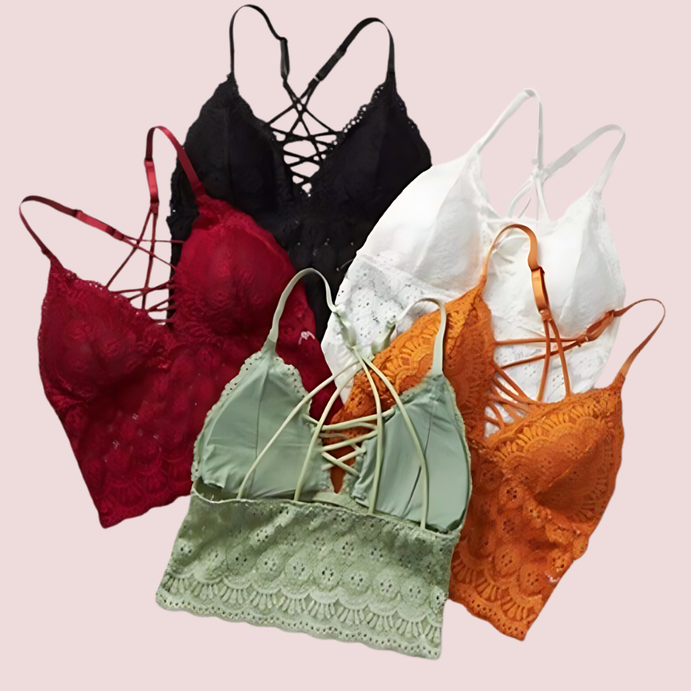 Soft Lace Luxury Longline Bralette - 2 Pack - product image 2