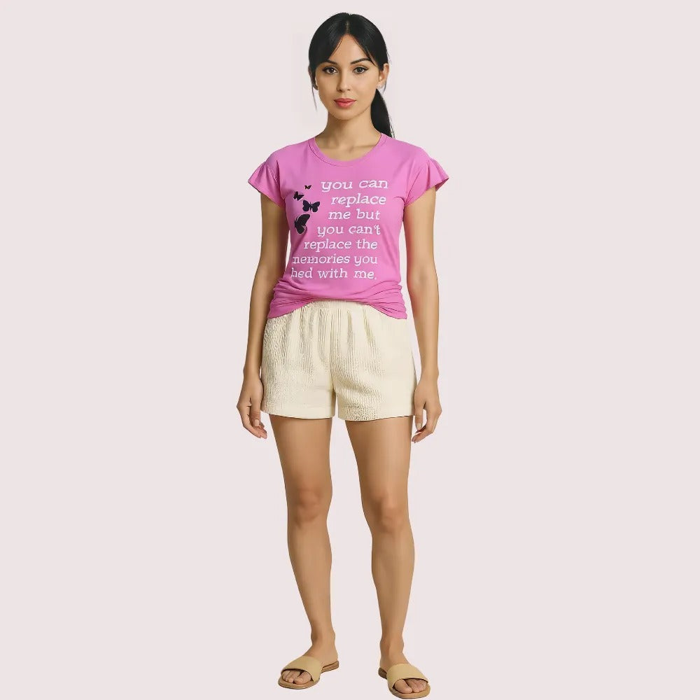 Butterfly Print Inspirational Graphic Tee - 2 Pack - product image 3