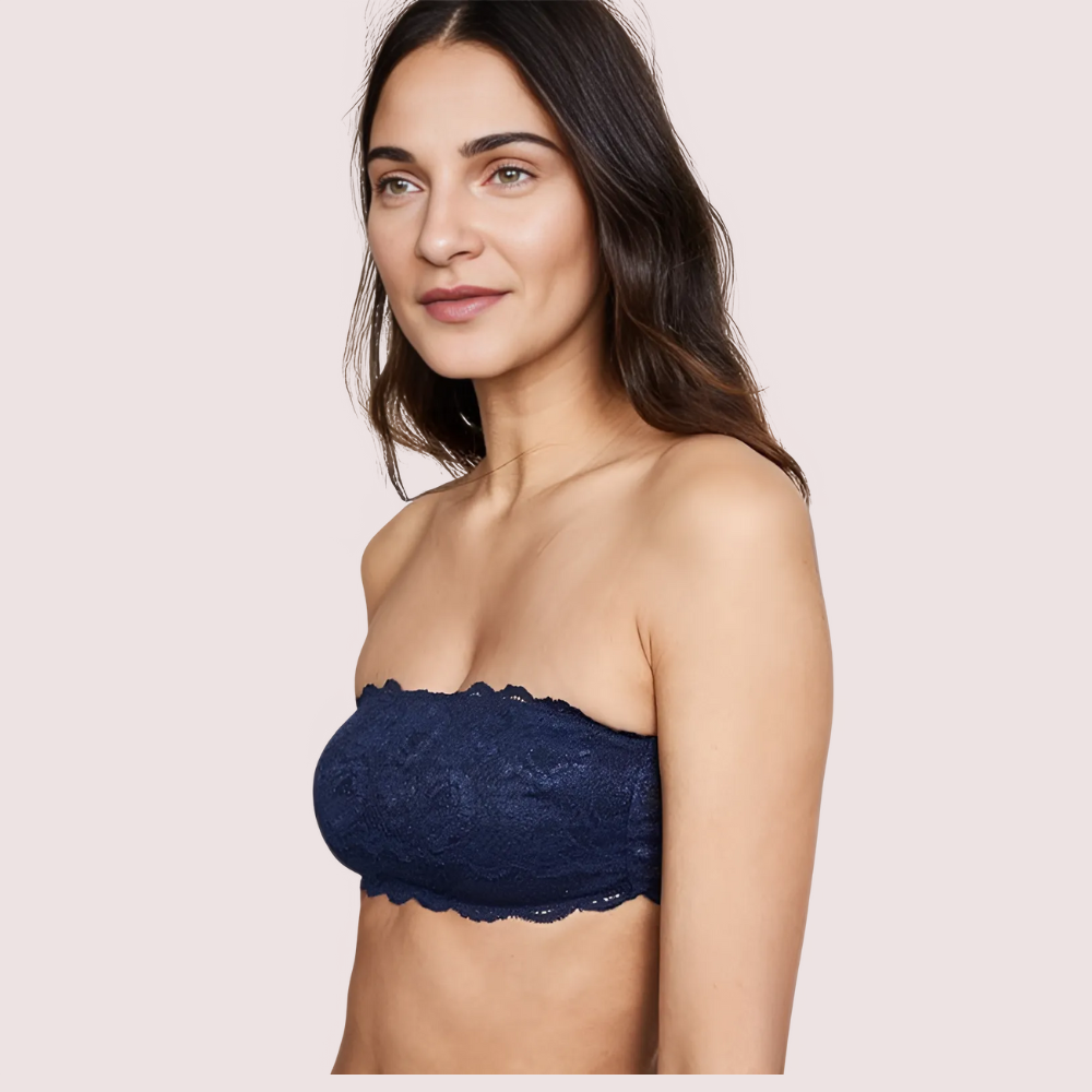 Tube Bandeau Bra Top In Striking Cobalt - product image 3