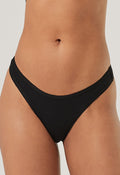 Organic Cotton Black Thong Panties - 3 Pack - product image 1