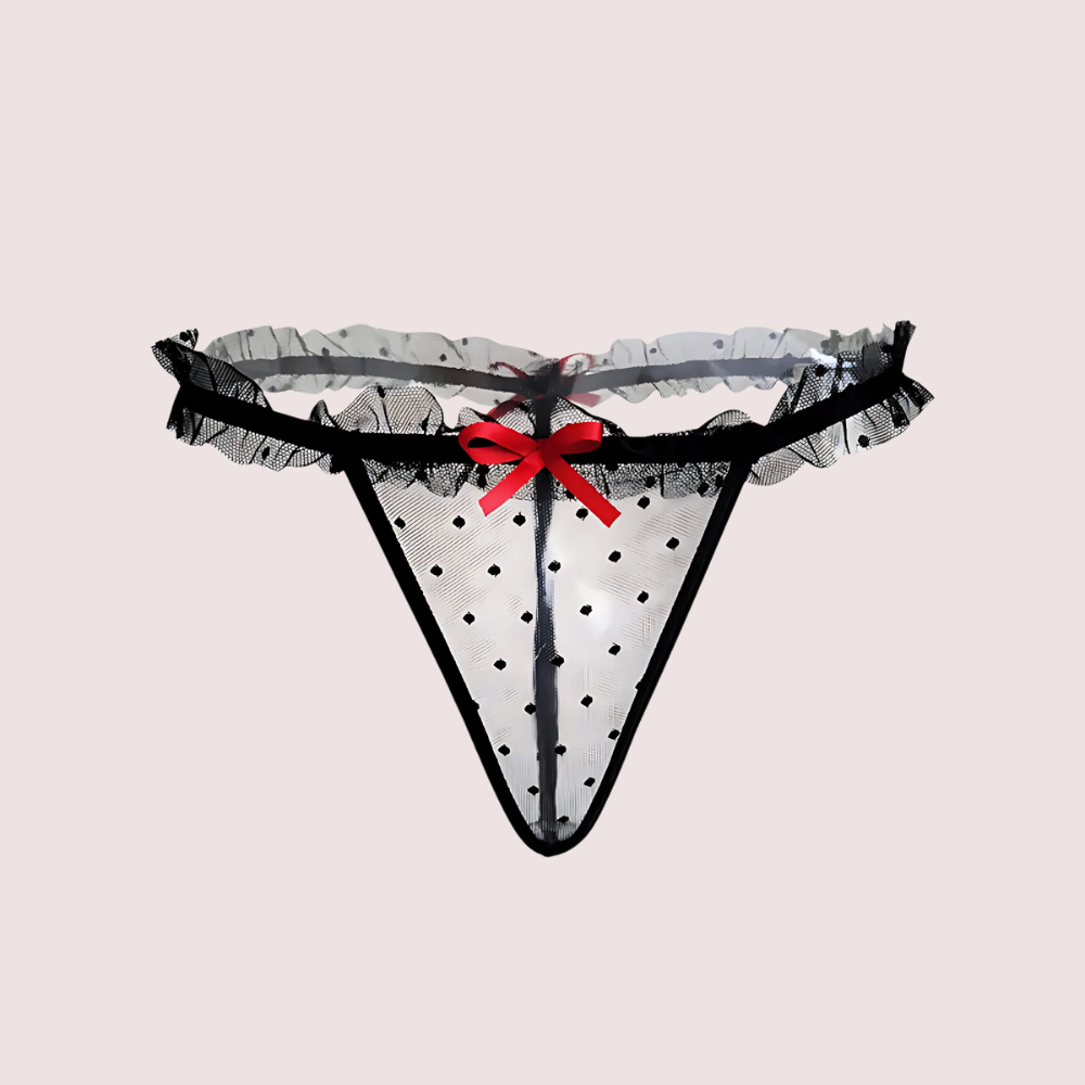 Women's Hot Trim Lattice Straps G-String Underwear - product image 2