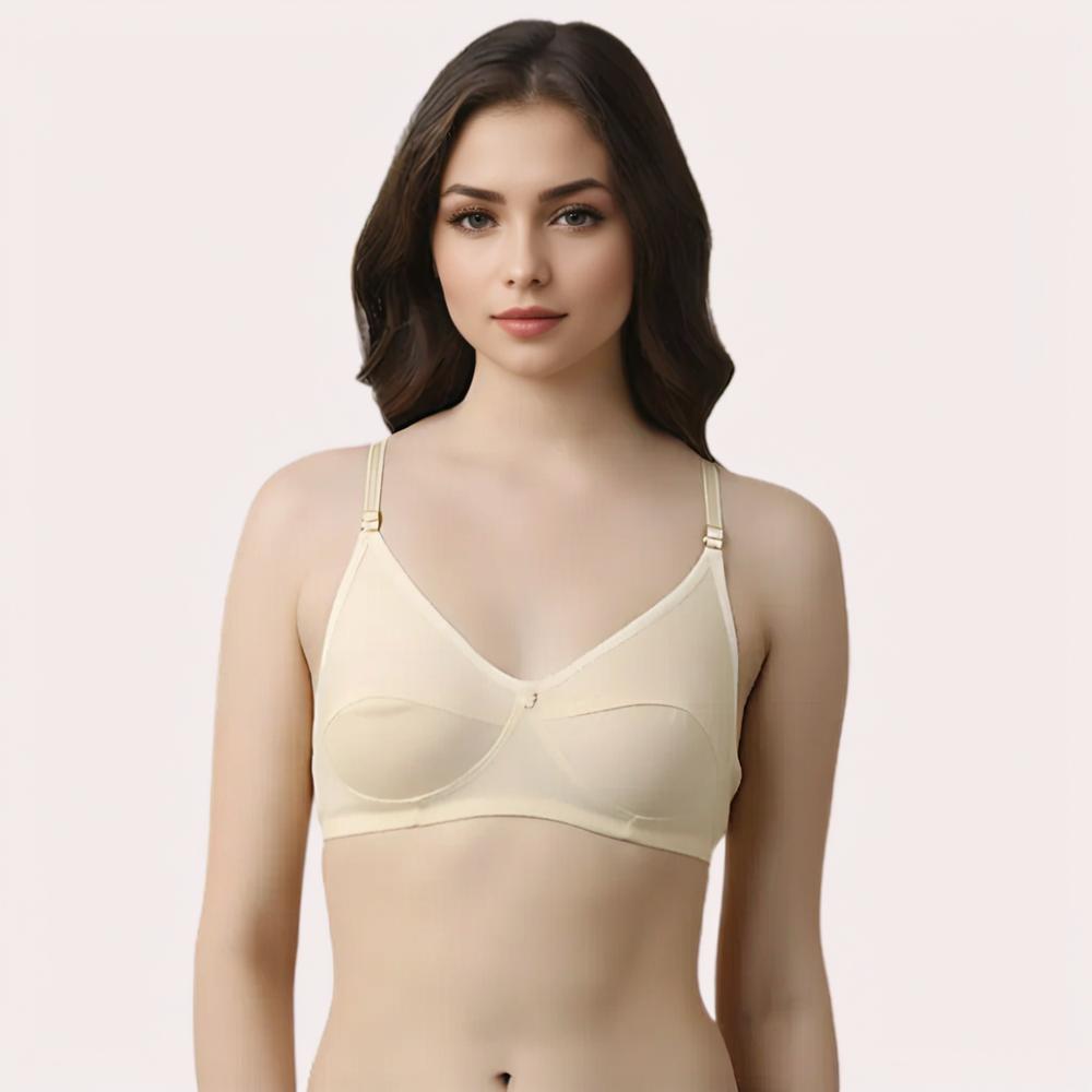 Beige Cotton Comfort Bra - 2 Pack - product image 1