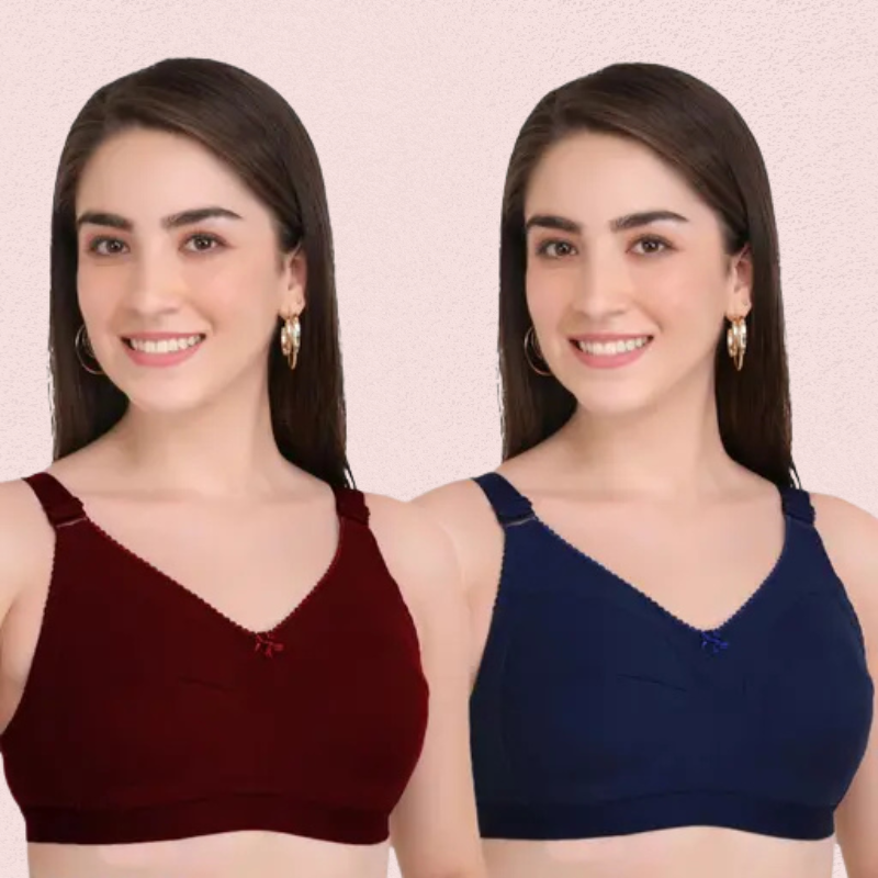 Women's Full Coverage Daily Wear Bra Set - 2 Pack - product image 1
