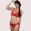Red Cotton Everyday Bra Panty Set - product image 1