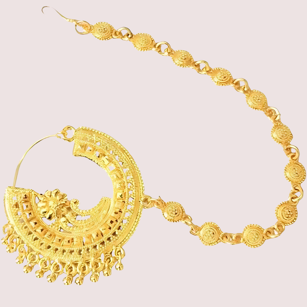Uttarakhandi Round Nath Gold Plated Accessory - product image 1