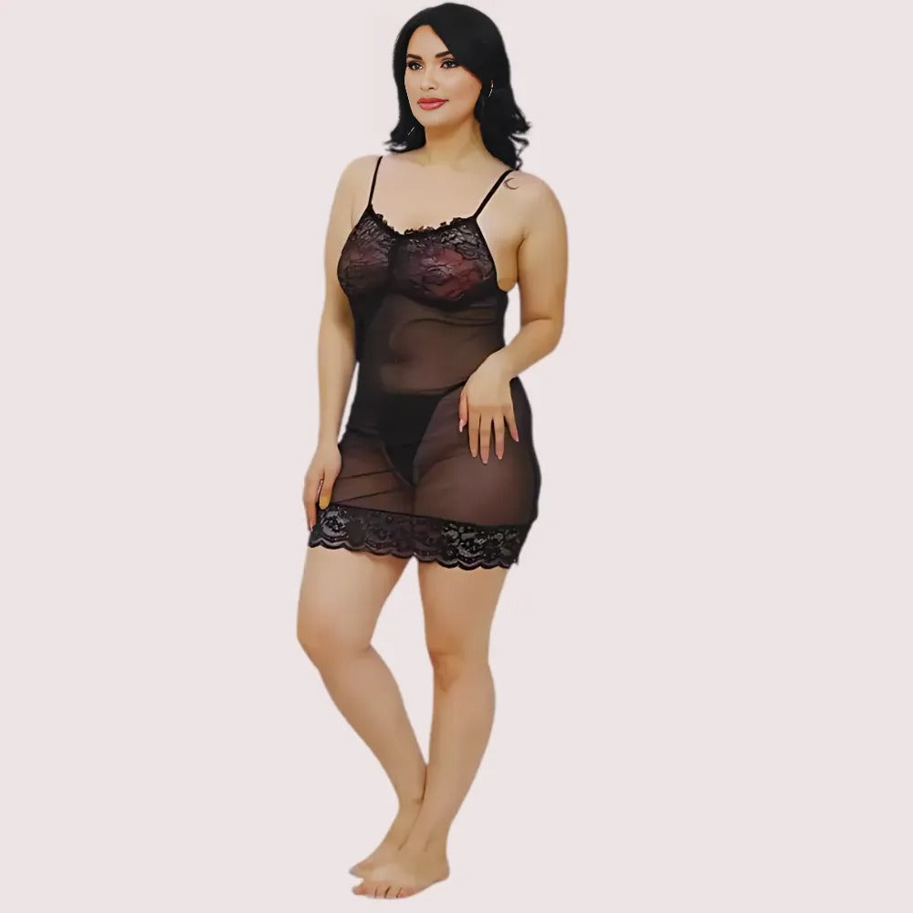 Sheer Babydoll Slip Dress For Women - product image 2