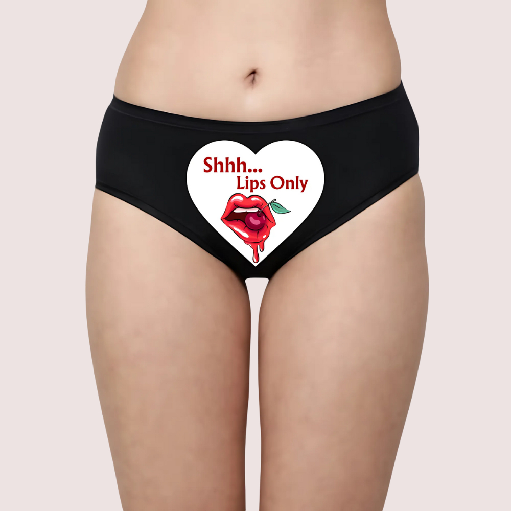 Sensual Custom Text Lips-Only Surprise Panty - product image 1