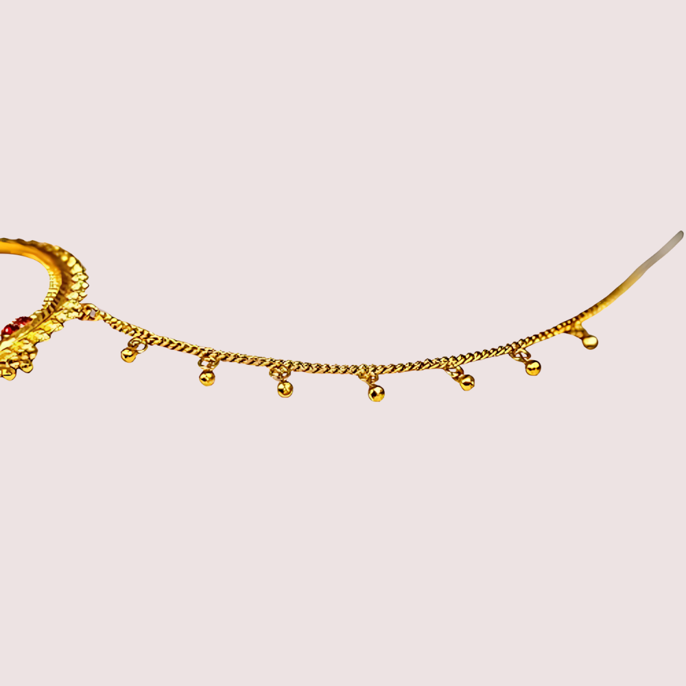 Uttarakhandi Gold Plated Round Nath - product image 2