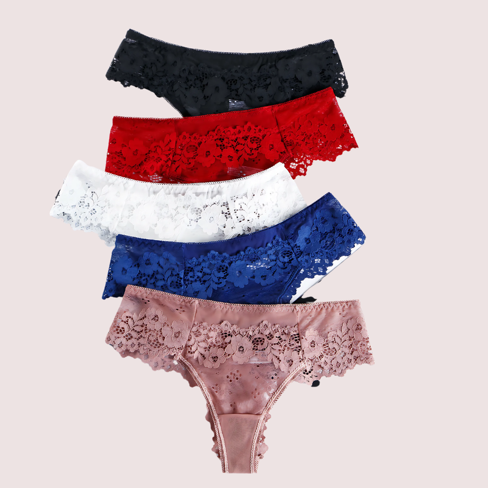 Beautiful Low-Rise Thong Panties - 5 Pack - product image 2