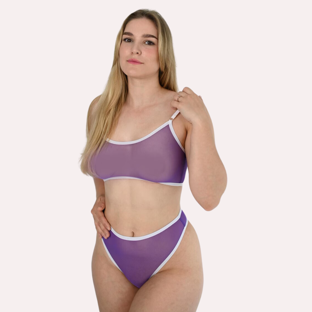 Clear Elegance Transparent Bra & Thong Set - product image 2