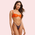 Minimalist High-Cut Thong Bikini Bottom (Bottom Only) - product image 1