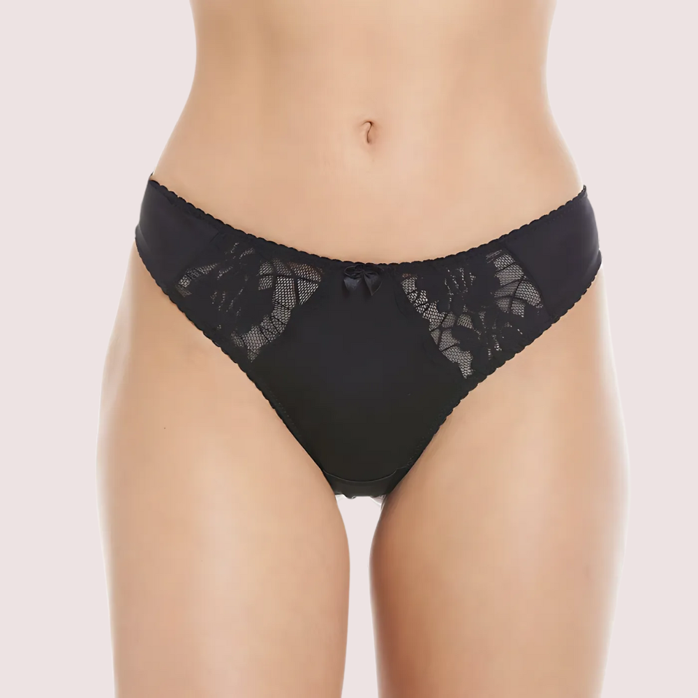 Lace Mesh Thong Panties - Style 0572 - product image 5