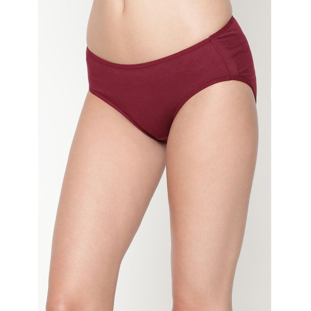 Way Women's Best Fitting Plus-Size Maroon Cotton Panties - 2 Pack - product image 3
