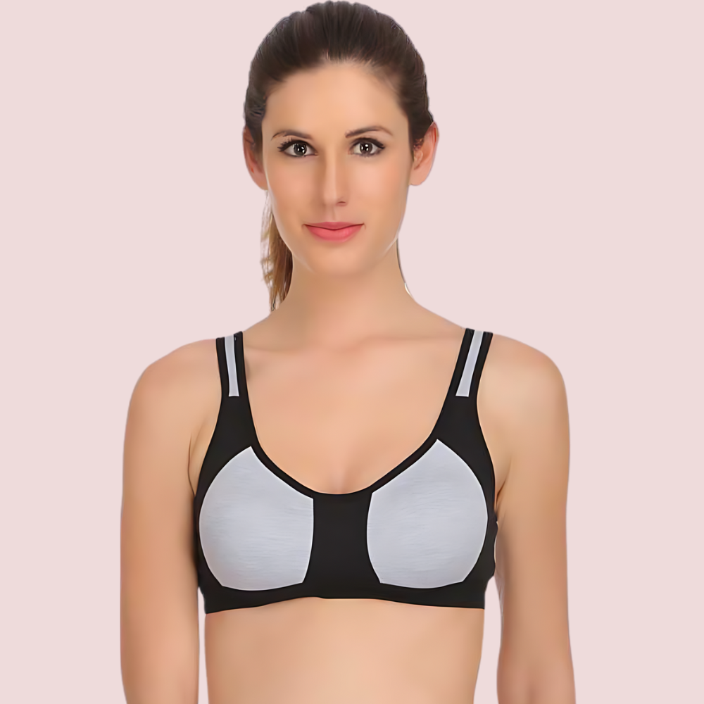 Non Padded Medium Impact Sports Bra - 2 Pack - product image 3
