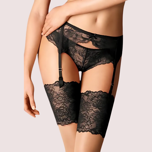 & Black Lace Garter Belt - product image 1