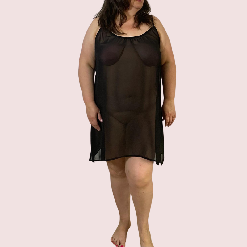 Glowing Aura Transparent Night Dress - product image 7