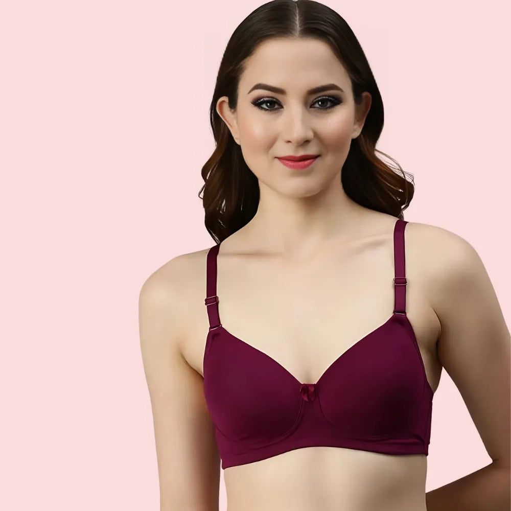 Burgundy Bloom - Maroon Padded Bra - 2 Pack - product image 1