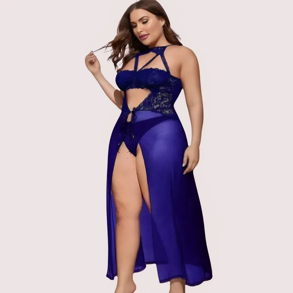 Azure Bloom Women's Blue Babydoll Set - product image 3