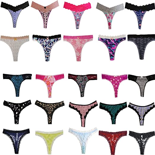 Six Assorted Styles Thong'S In One Pack - product image 4