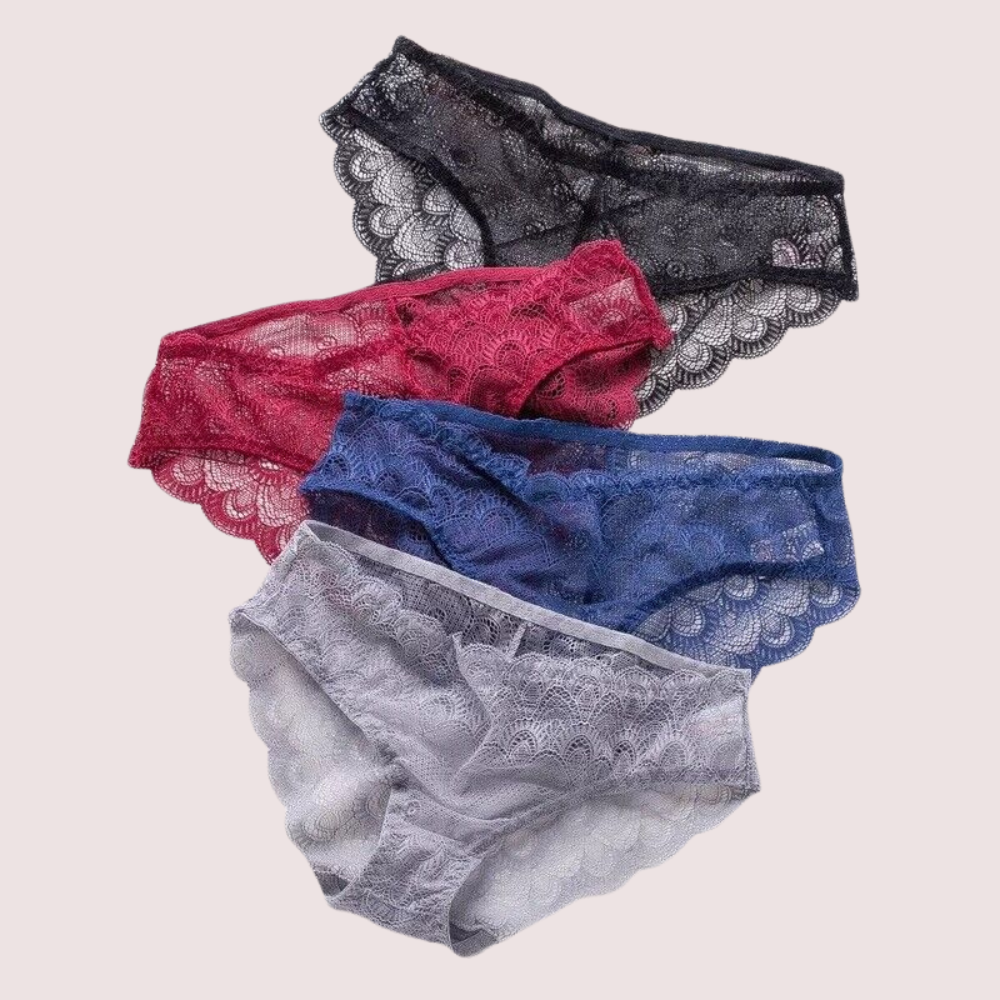 Sheer Lace Bikini Brief Undies - 4 Pack - product image 2