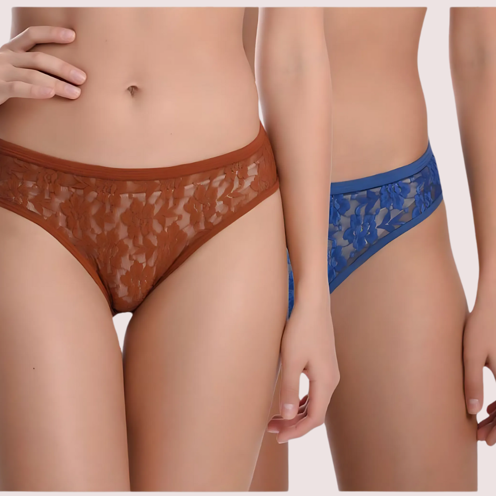 Multicolor Lace Design Women's Bikini - 2 Pack - product image 4