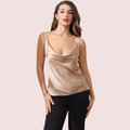 Stylish Cowl Neck Silk Camisole Tank Top - product image 1