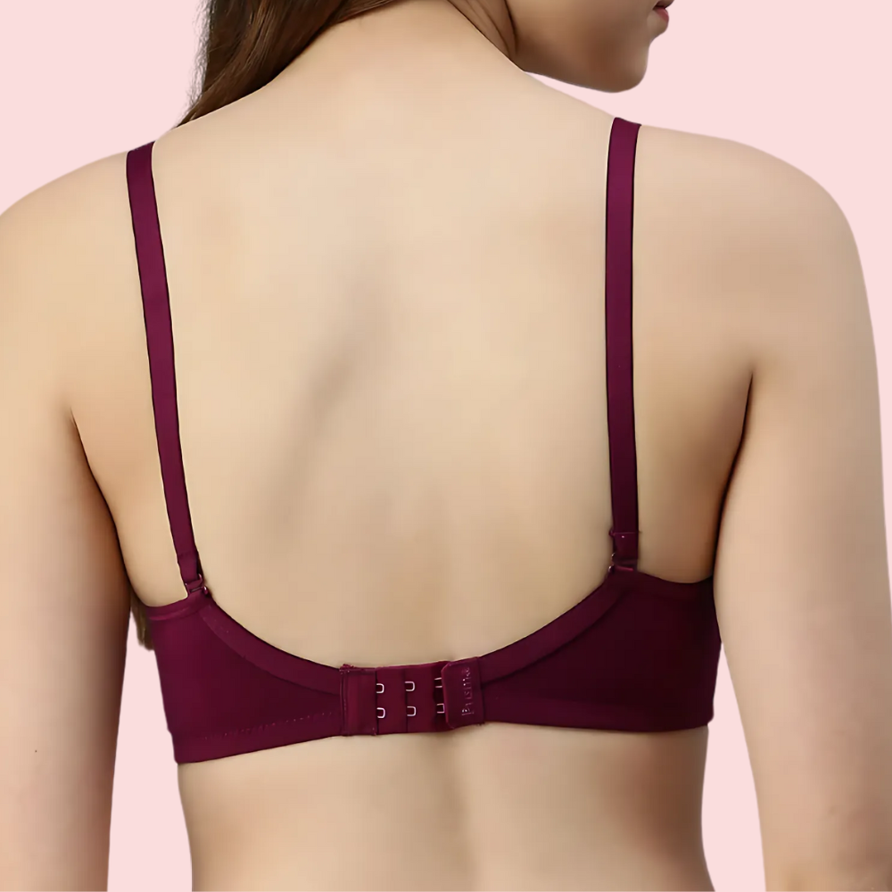 Burgundy Bloom - Maroon Padded Bra - 2 Pack - product image 3