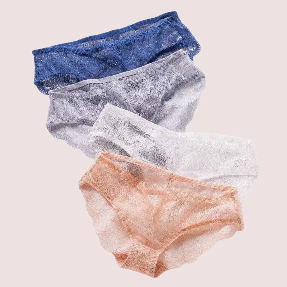 Sheer Lace Bikini Brief Undies - 4 Pack - product image 1