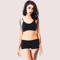 Sporty Spaghetti Strap Sports Bra Matching Boyshort - product image 1