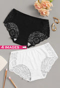 Black & White Lace Brief - 2 Pack - product image 1
