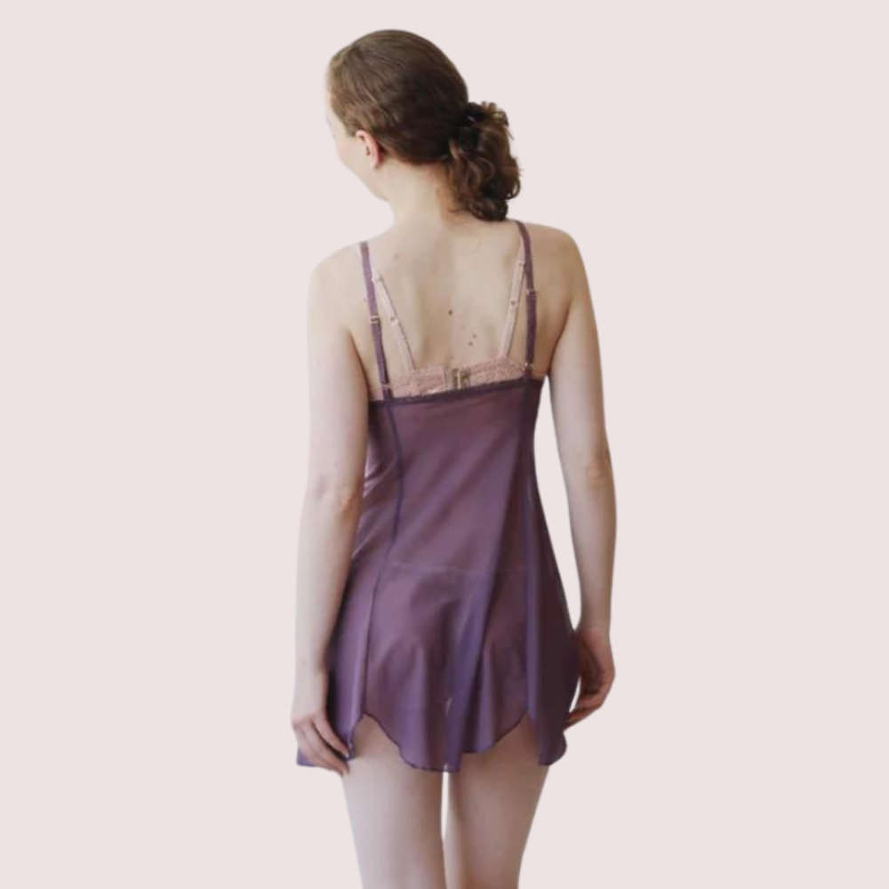 Velvet Moon Sheer Mesh Slip - Plus-Size - product image 3