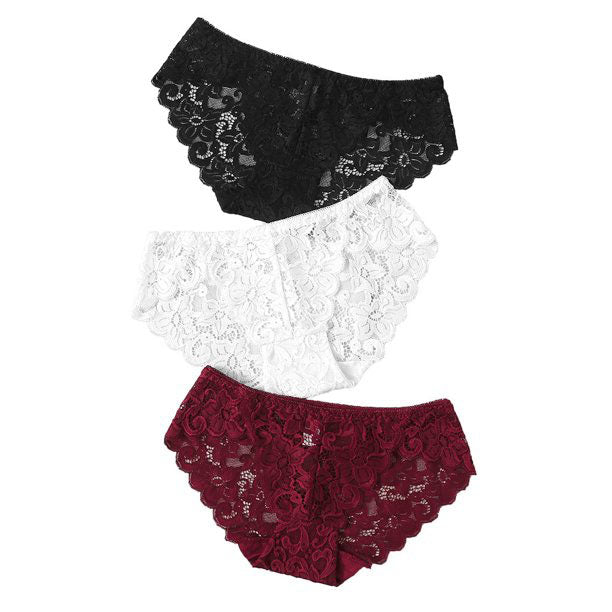 Lace Flowers Hipster Panties - 3 Pack - product image 3