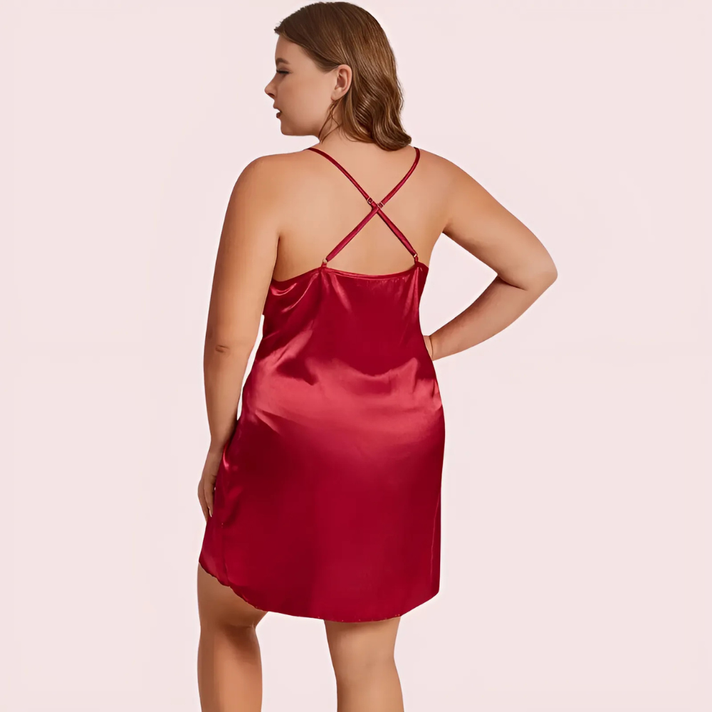 Midnight Grace Criss-Cross Back Nightdress - Plus-Size - product image 3