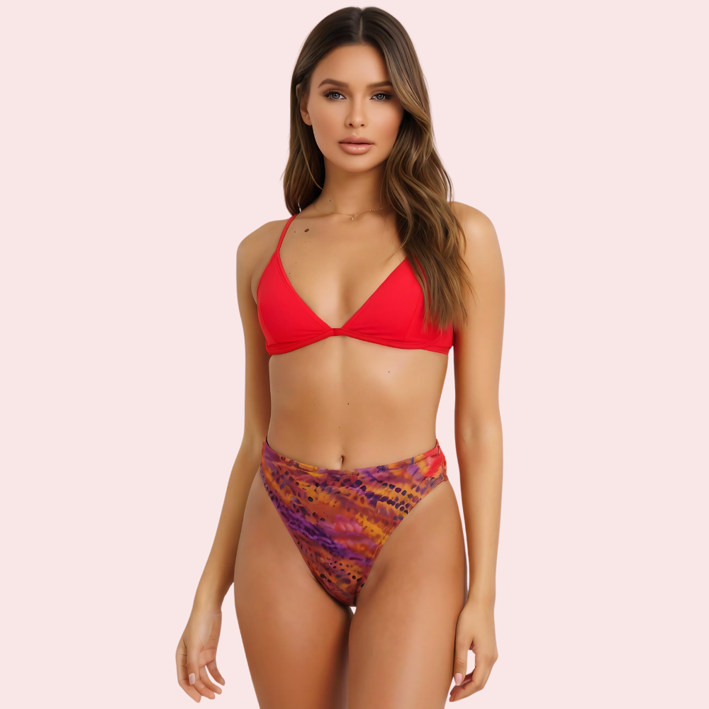 Sunset Mirage High-Waist Bikini Bottom (Bottom Only) - product image 1