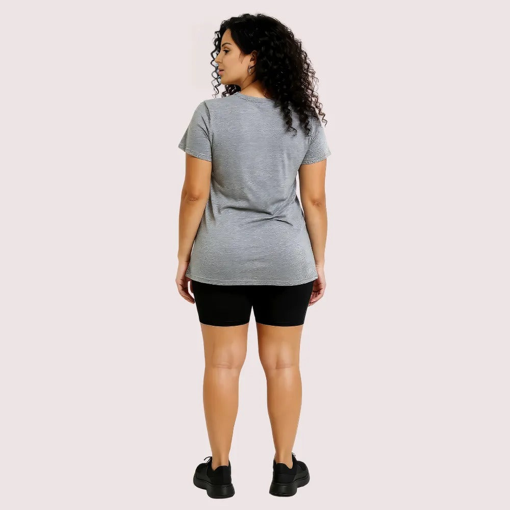 Heather Grey Love Heart Graphic Tee - product image 2