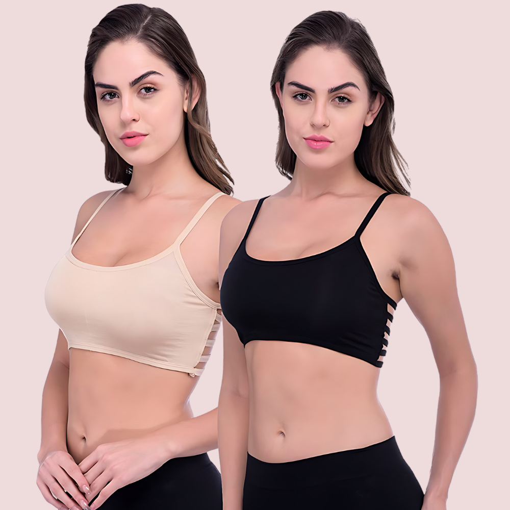 Back Stripe Bralette Bra - 2 Pack - product image 1