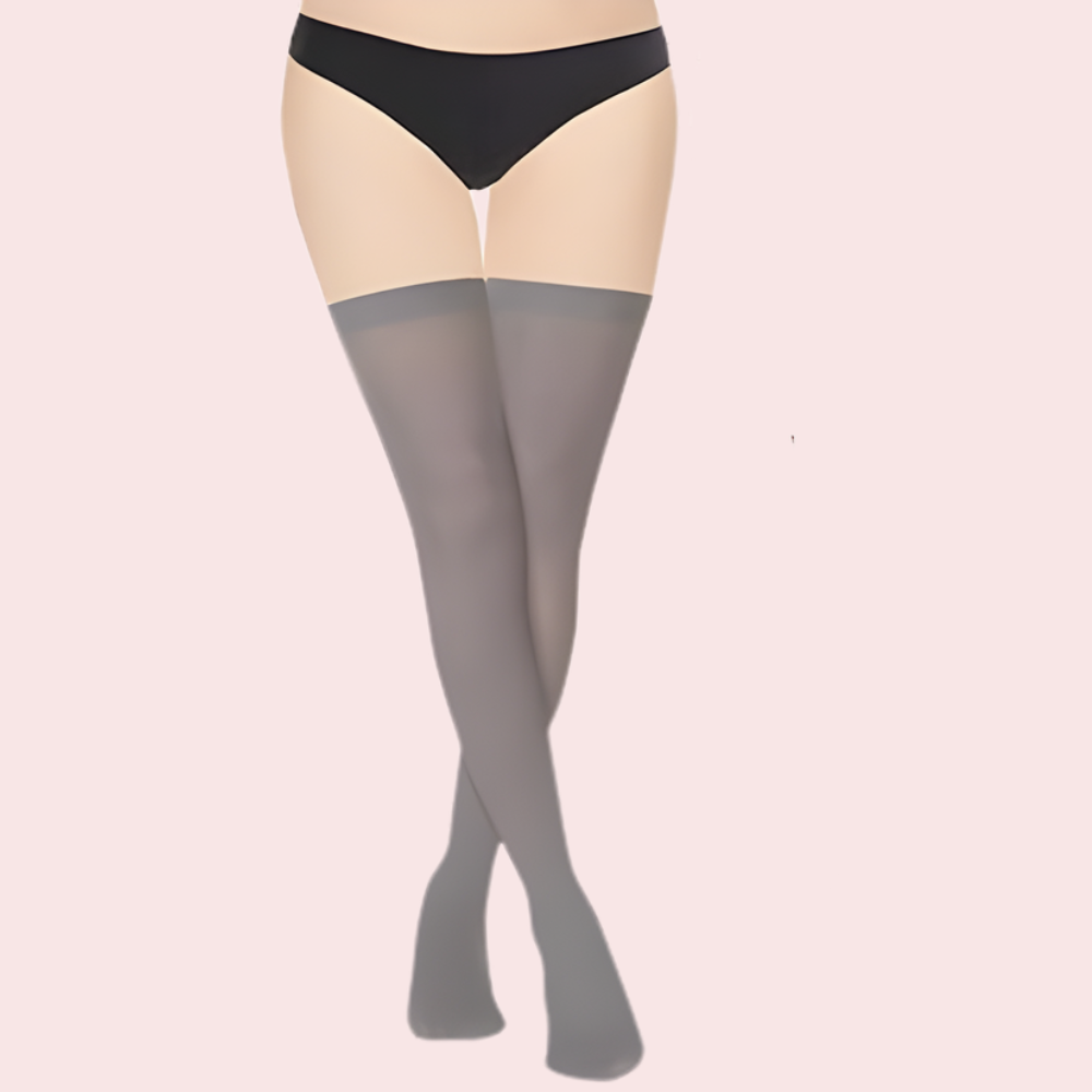 Soft Sheer Thigh-High Stockings - (Brown & Grey Combo) - 2 Pack - product image 3