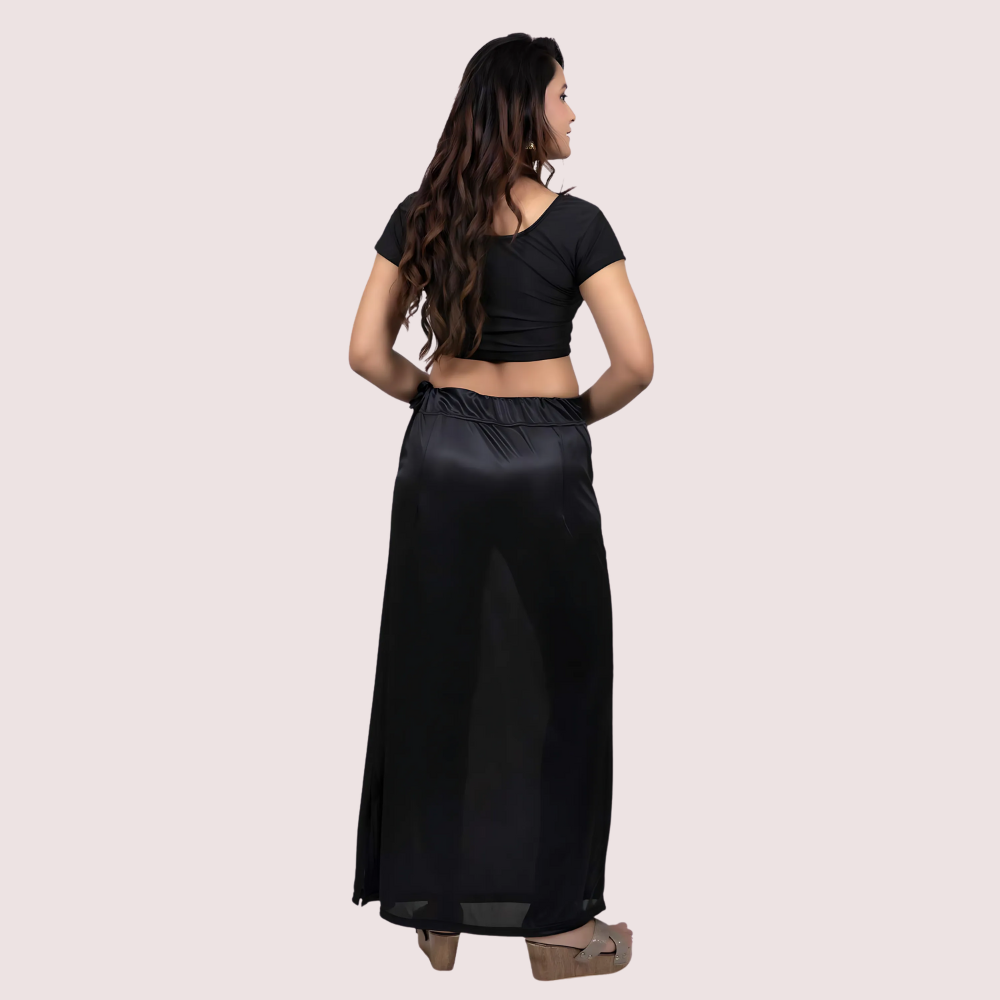 Indian Saree Satin Solid Fabric Petticoats Skirt For Her - product image 2