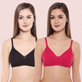 Women's Cotton Non-Padded Seamless Bra Set - 2 Pack - product image 1