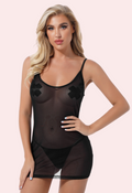 Sheer Black Mesh Chemise - product image 1