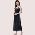 Elegant Lace Black Nightgown - product image 1