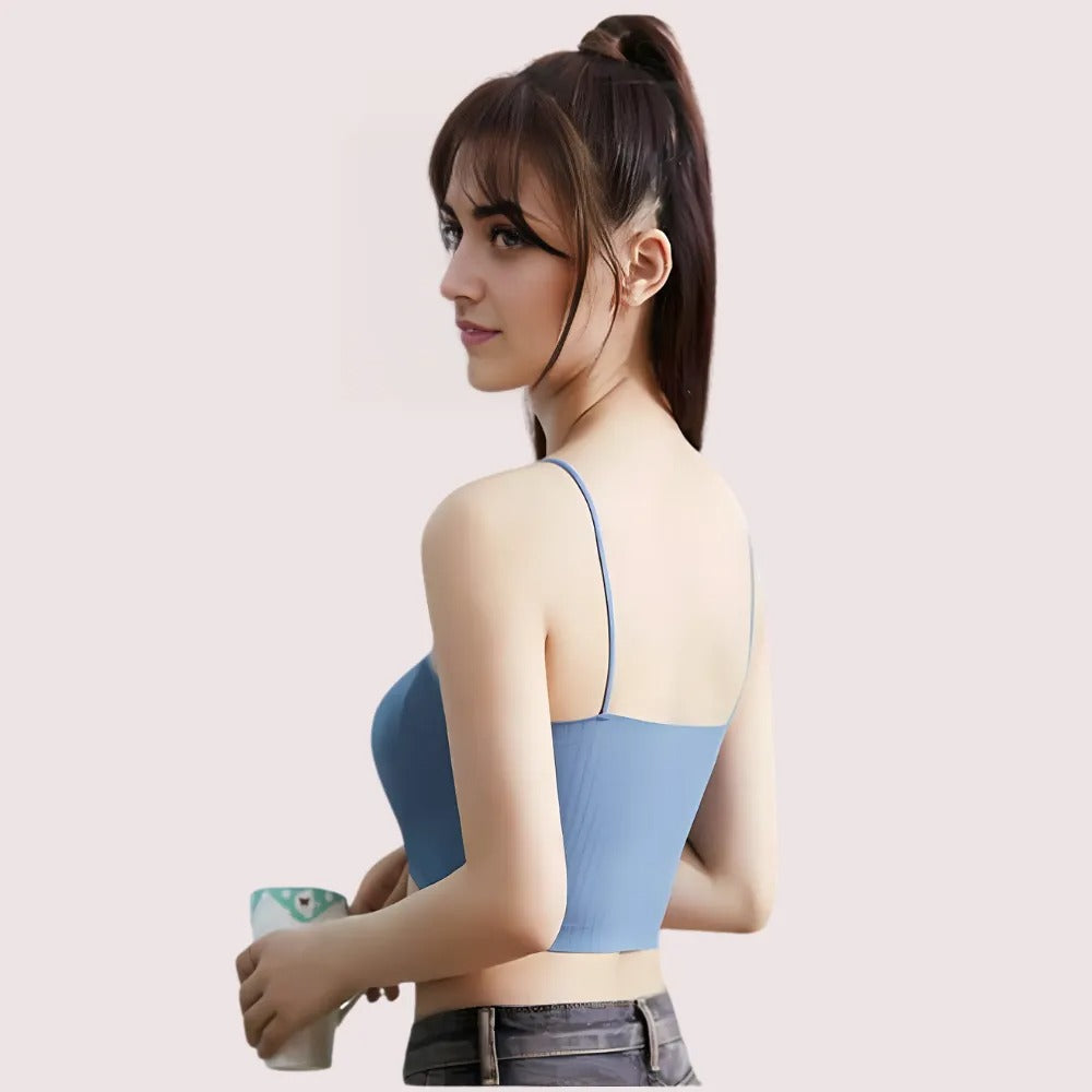Seamless Padded Crop Top Bra - 2 Pack - Style 0272 - product image 3
