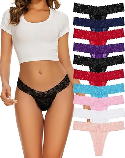 Lace Thongs For Women - 4 Pack - product image 2