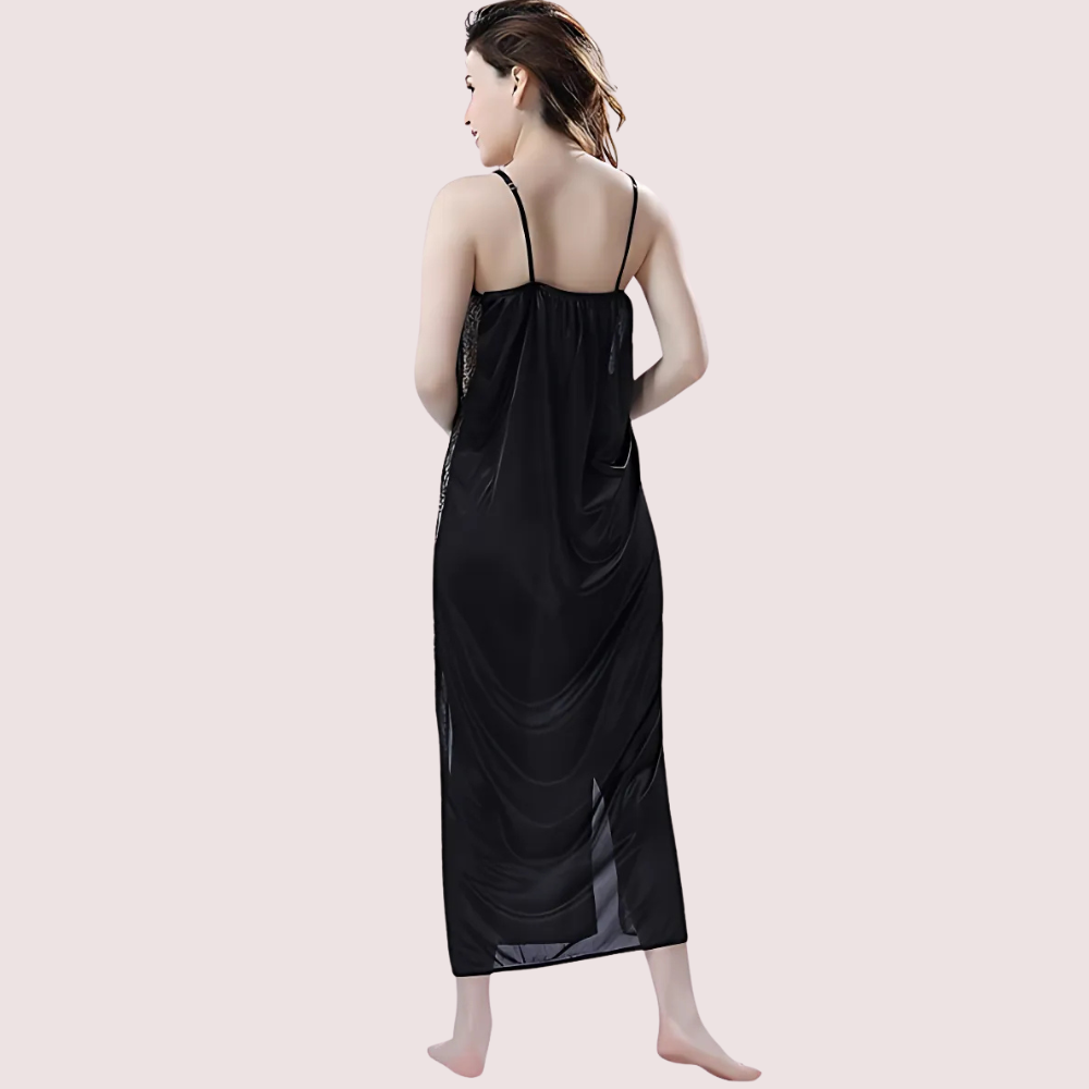 Elegant Lace Black Nightgown - product image 4