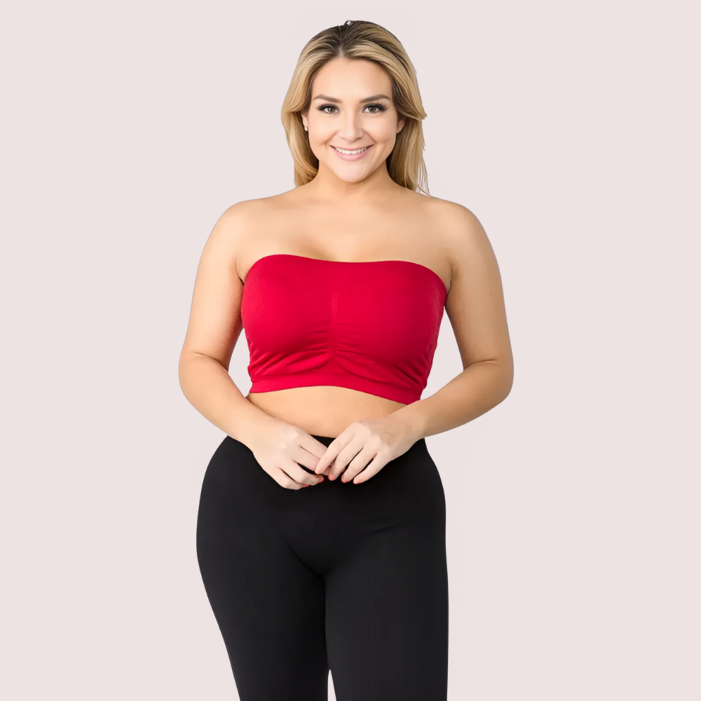 Red Hot Tube Bandeau Bra Top For Women - product image 1