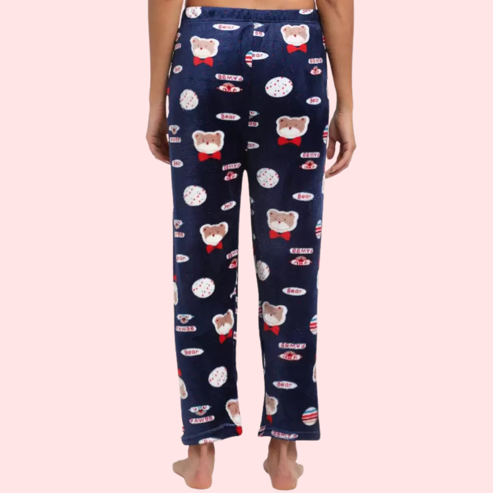 Women's Casual Printed Warm Pajama - 2 Pack - product image 3