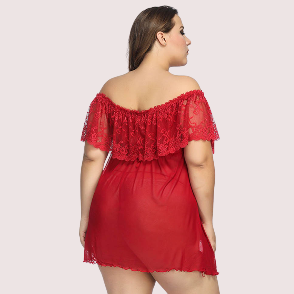 Plus-Size Lace Babydoll Dress - product image 2